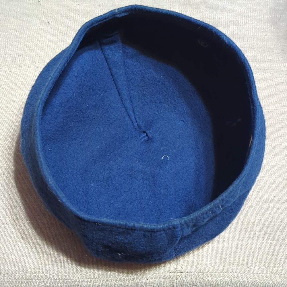 Womens 1940s Wool Felt Tam Beret Casque Hat Fascinator - Picture 6 of 6